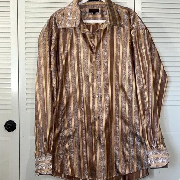 LEONARDY ITALY| Men's  SHIRT BUTTON DOWN size 3XL - Picture 1 of 6